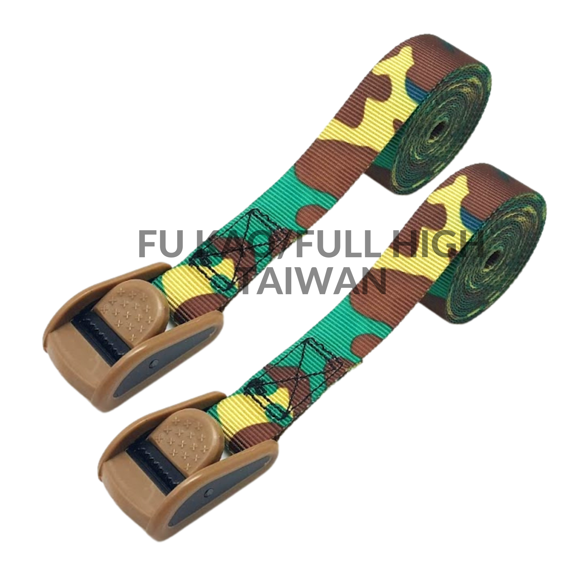 Cam buckle tie down strap