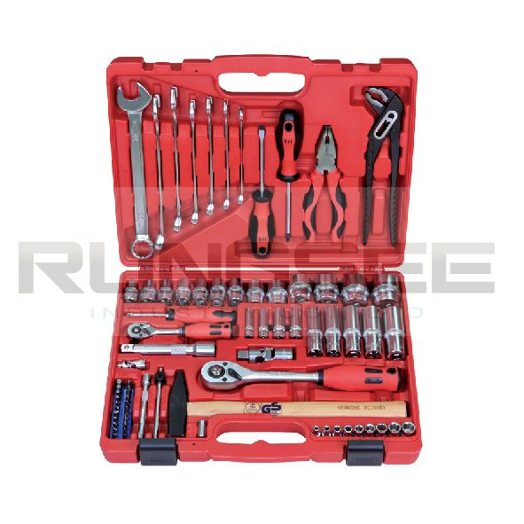 1/4"+1/2" DR. 74PCS HAND TOOL SET