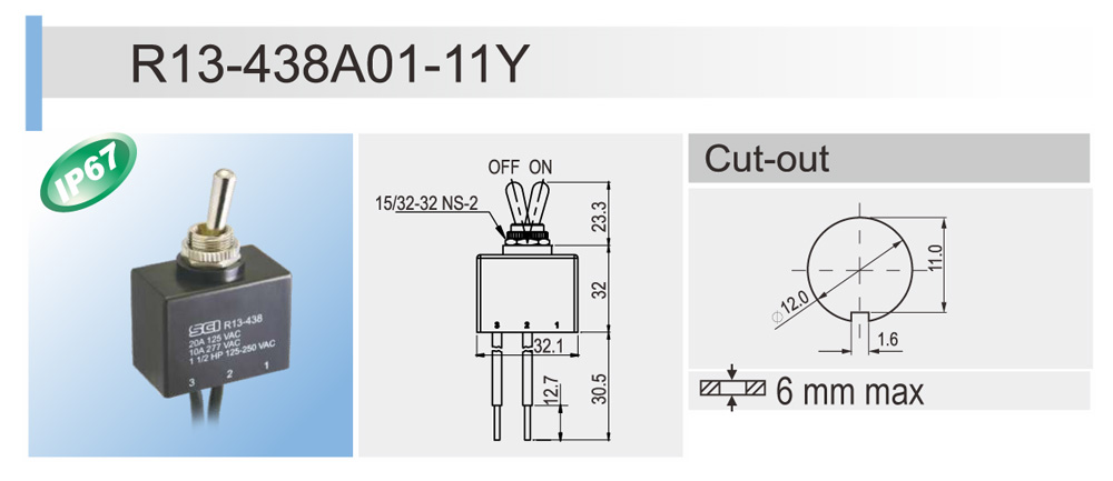 Waterproof Toggle Switch DC SCI R13 438 Taiwantrade