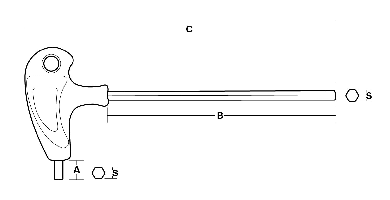T Handle Hex Key Set 8 PCS HAND TOOLS INTERNATIONAL TAIWAN CORP.