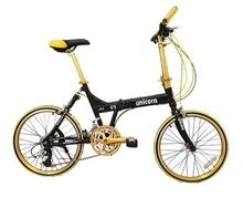 red iped folding bicycle