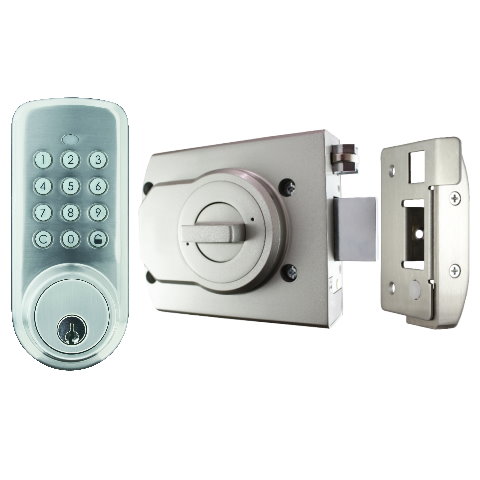 Bluetooth Rim Lock With Keypad Unlock Ardi Technology