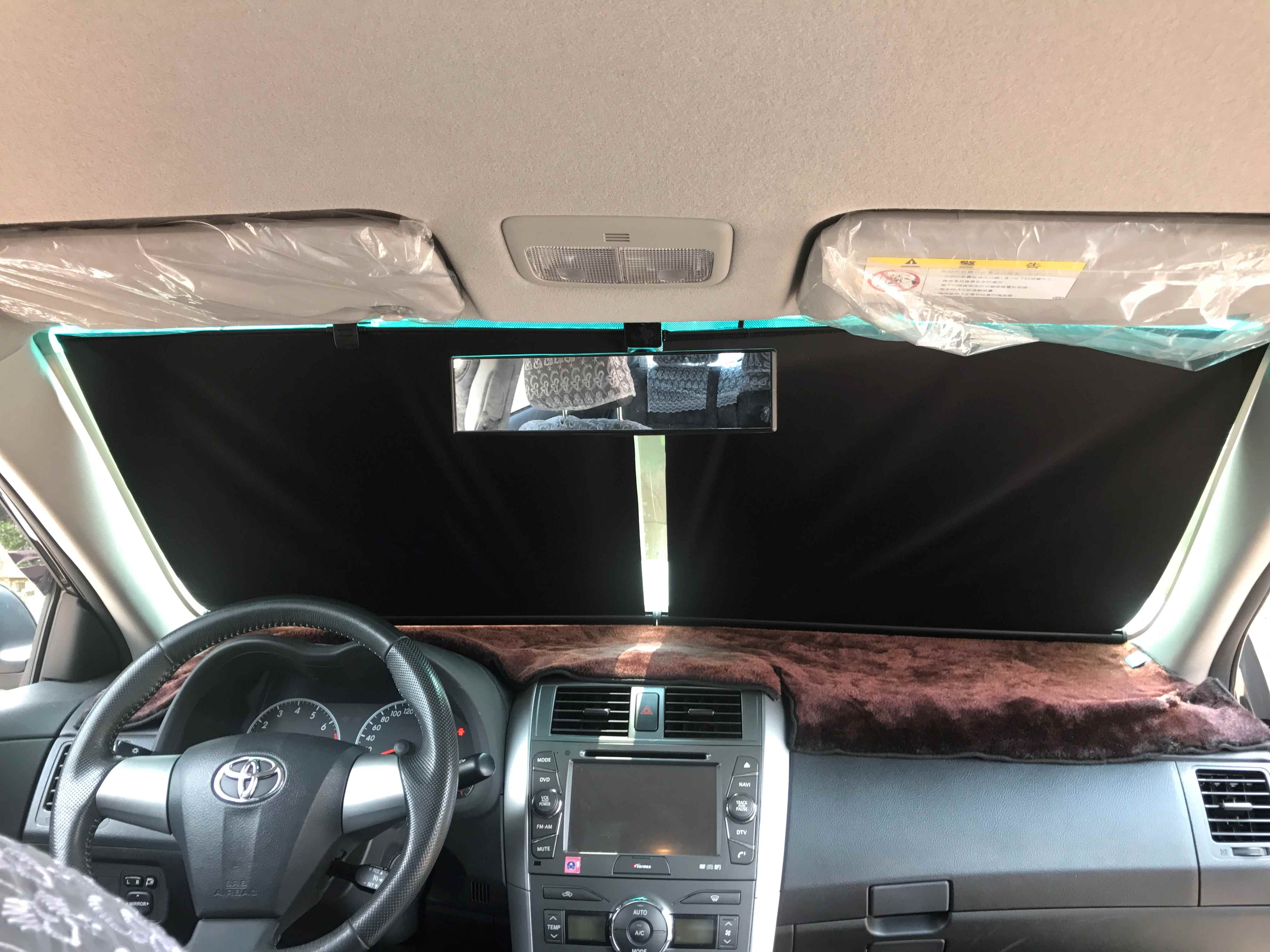 windshield sun shade retractable