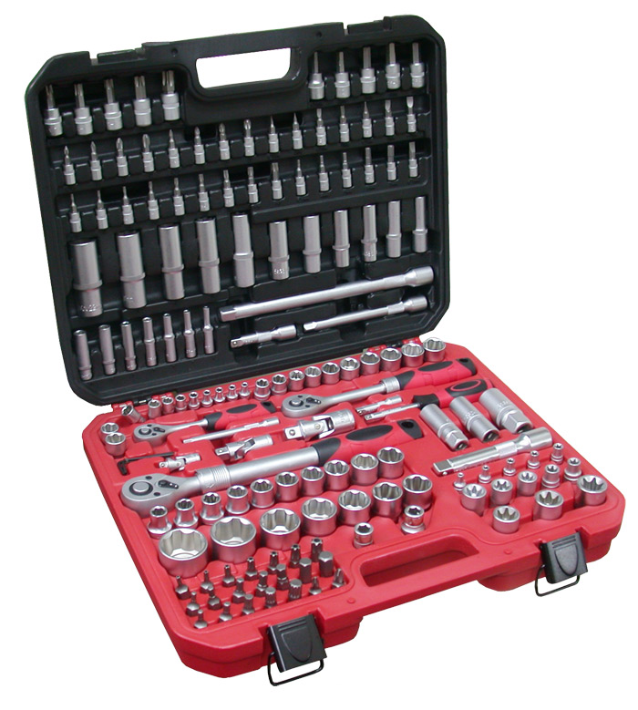 155pcs Bits Socket Ratchet Wrench Set of Auto Repair Hand Tools