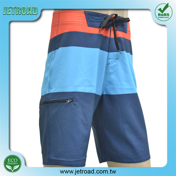 Men's 4 way stretch Placement printed Board Shorts Taiwantrade
