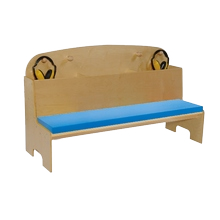 Multifunctional Audio Backrest Colorful Bench Kids Storage Bench