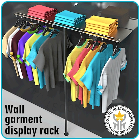Wall Clothing Hanging Panel Shelf Upright Support Design Shop Fitting 17 Taiwantrade Com