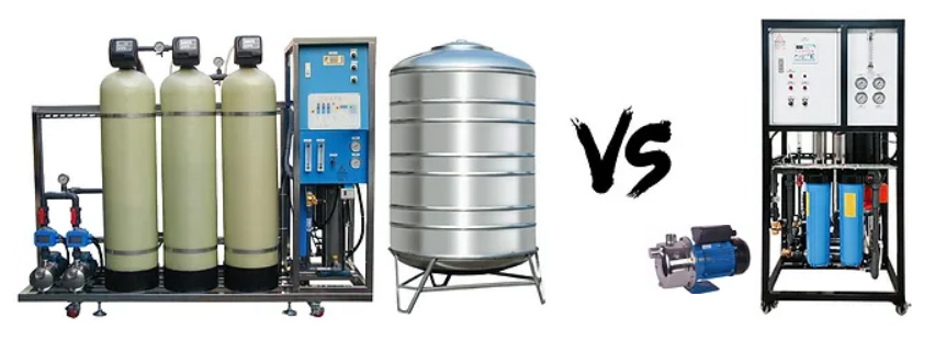 Conventional RO System VS Rotek HERO-6000 Space-Saving Design