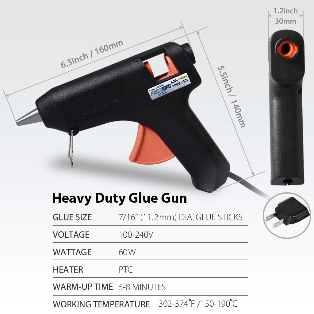【FIRSTINFO】60W Quick Heating Glue Gun PDR Tools with 10 Pcs Strong
