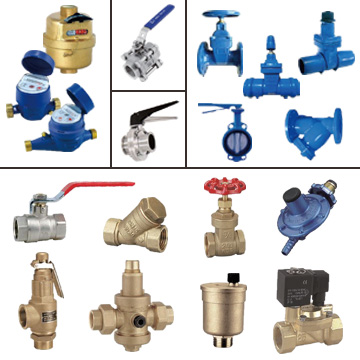 Water Meters, Stainless Steel Ball Valves, Sanitary Butterfly Valves, Ductile Iron Gate Valves, Butterfly Valves, Swing Check Valves, Y Strainers, Brass Ball Valves, Brass Gate Valves, Safety Valves.