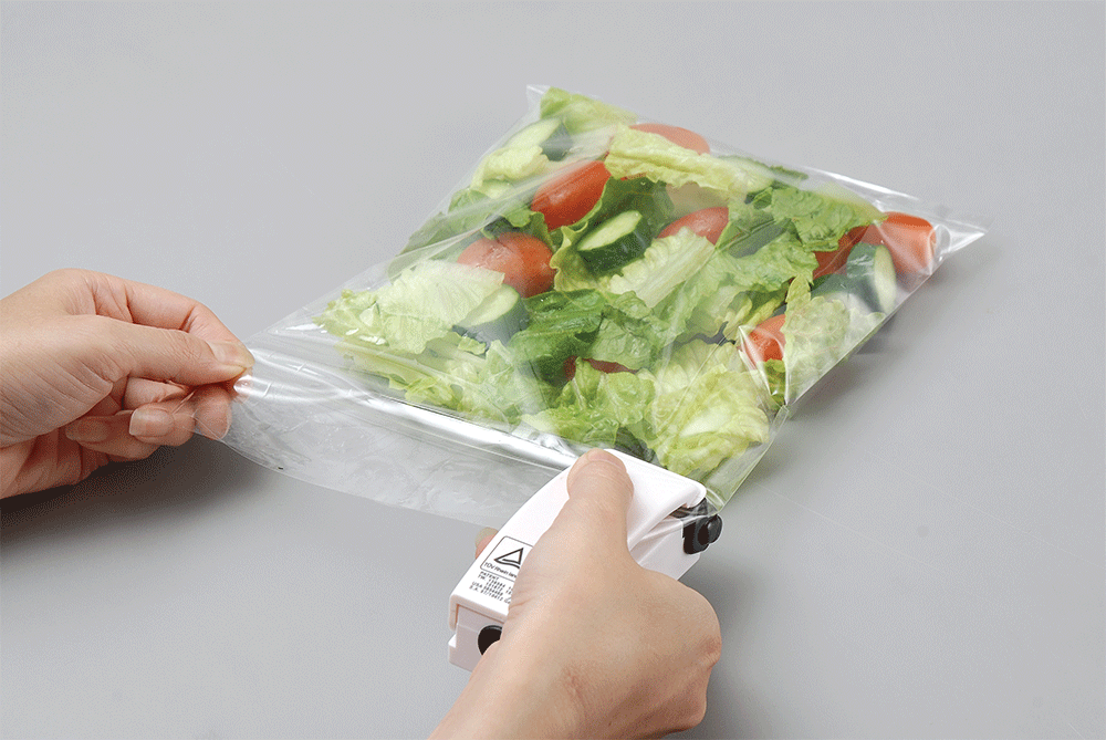 Handy Sealer can seal any plastic bag.