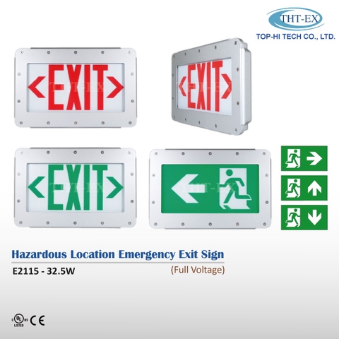 Hazardous Location Emergency Exit Sign (UL Certified for CID2)