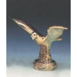 Gold Pigeon Trophy with Spread Wings