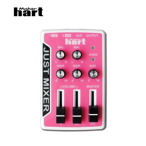 Maker hart Pink Stereo Mixer Dj mini Mixer Audio