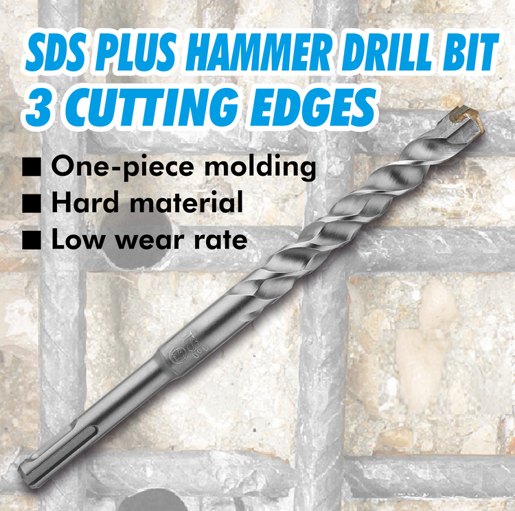 SDS plus 3 cutting edges Hammer Drill Bit