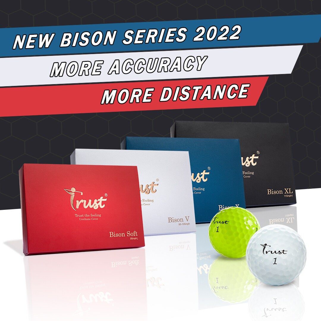 Trust Bison Series Urethane Golf Ball with 4 Different Compression