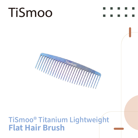 TiSmoo® Titanium Lightweight Flat Hair Brush, Antistatic and Restore Natural Shine