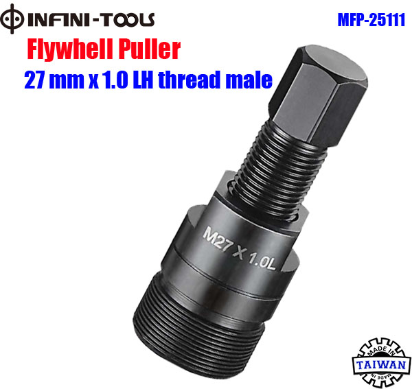 Flywheel Puller 27 mm x 1.0 Left Hand Thread Male Internal
