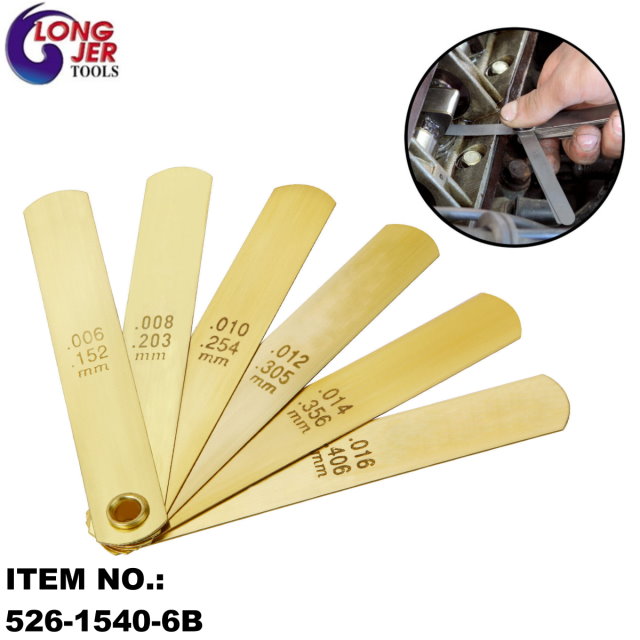SAE and Metric Brass Straight Non Feeler Gauge Set