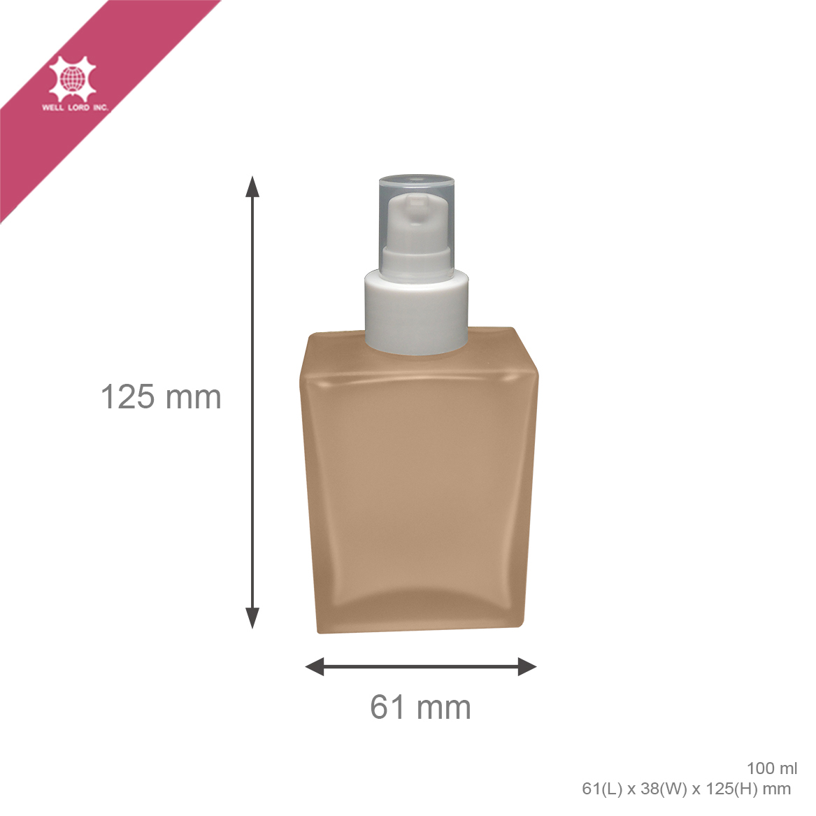 Download Super Skin Care Lotion Pump Glass Bottle Transparent Brown 100ml Glass Pump Bottle Taiwantrade Com