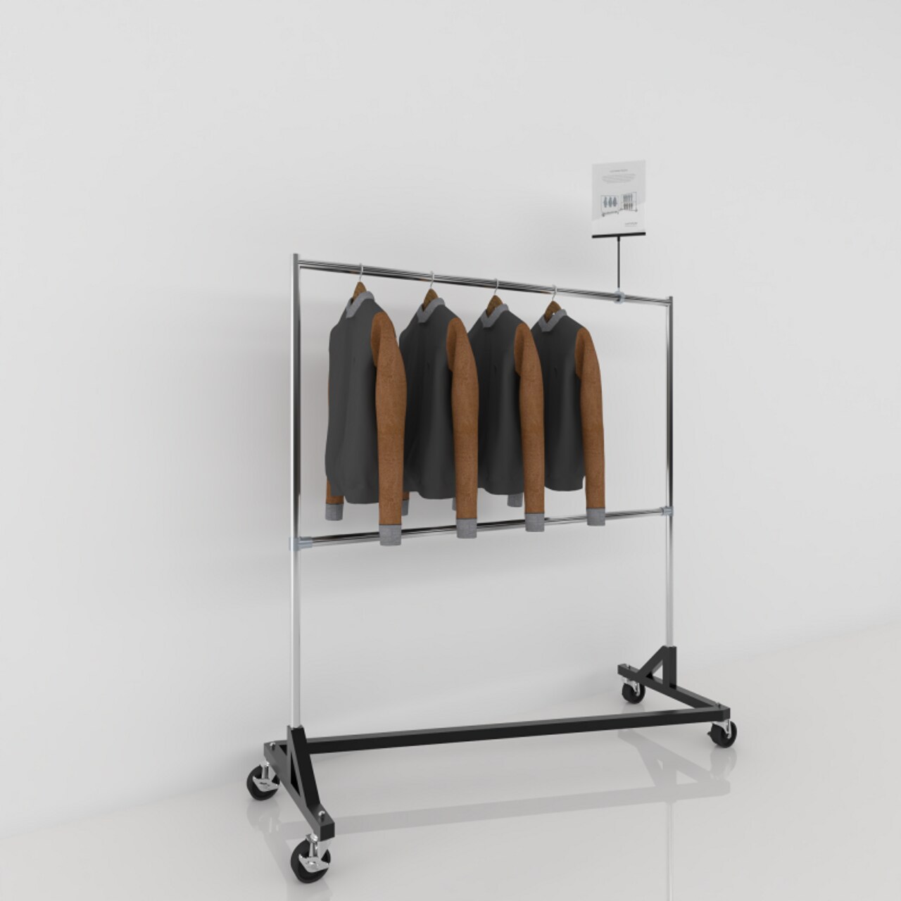 Z Rack Topper Z Rack with Extensions and Crossbar Black Base | Taiwantrade