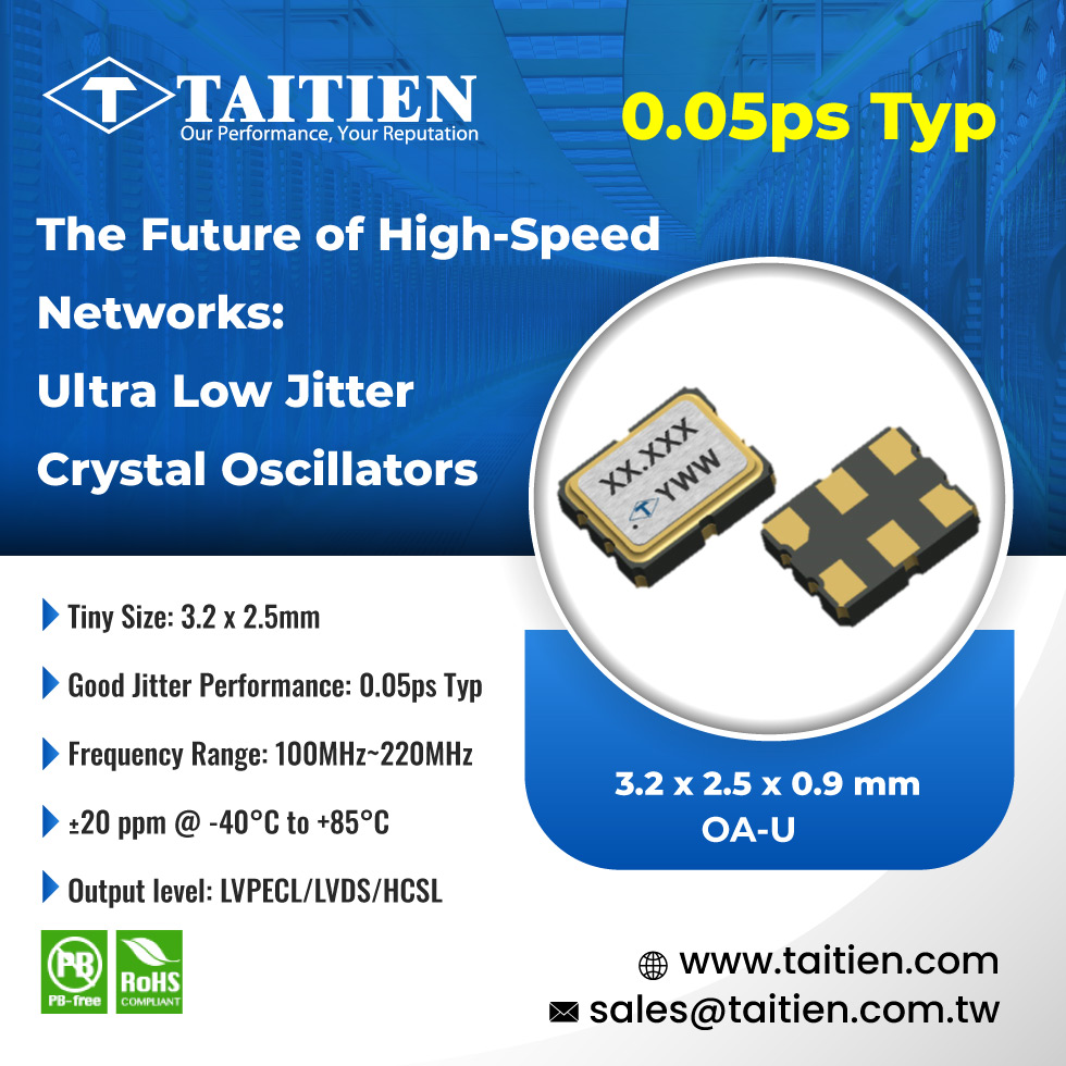 Ultra Low Phase Noise Differential Output Crystal Oscillator | Taiwantrade