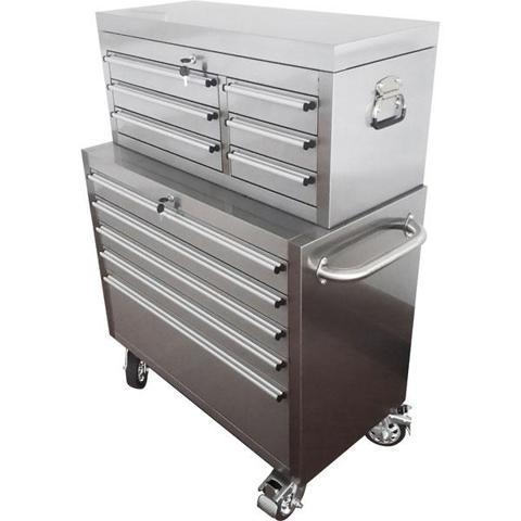 36 inch Stainless Steel Combination Roller Tool Cabinet