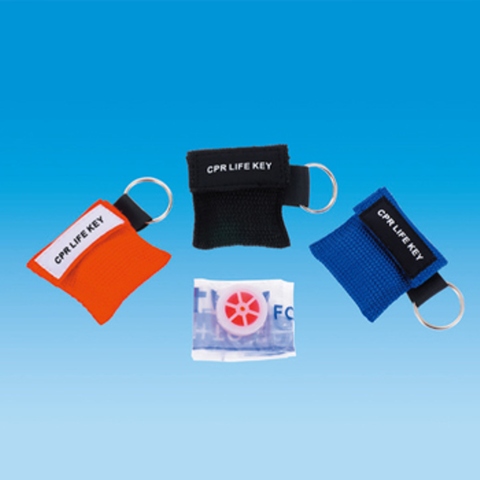 CPR Facial Shield with Nylon Pouch Keychain