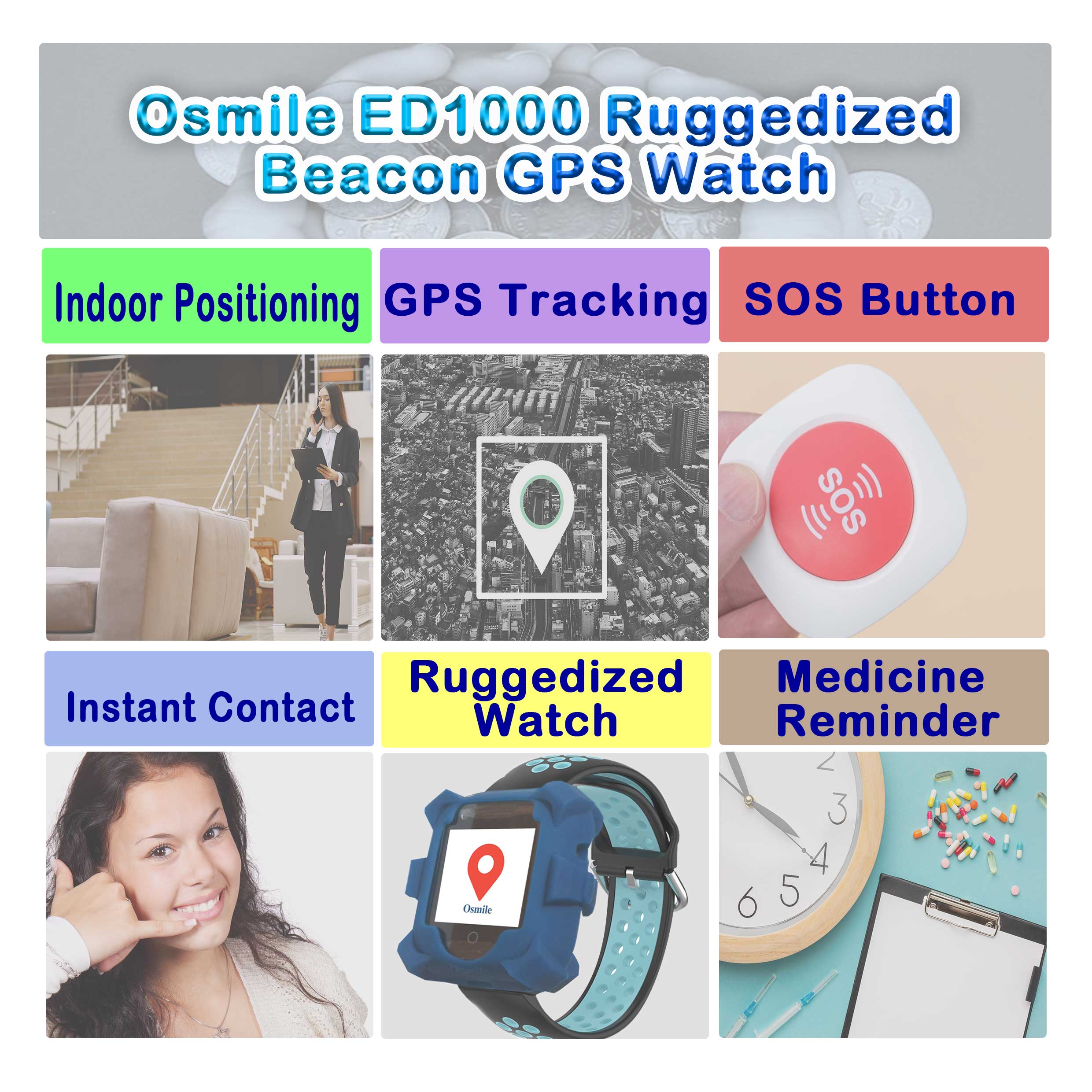 ED1000 - Senior Dementia & Alzheimer GPS Tracker Pendant