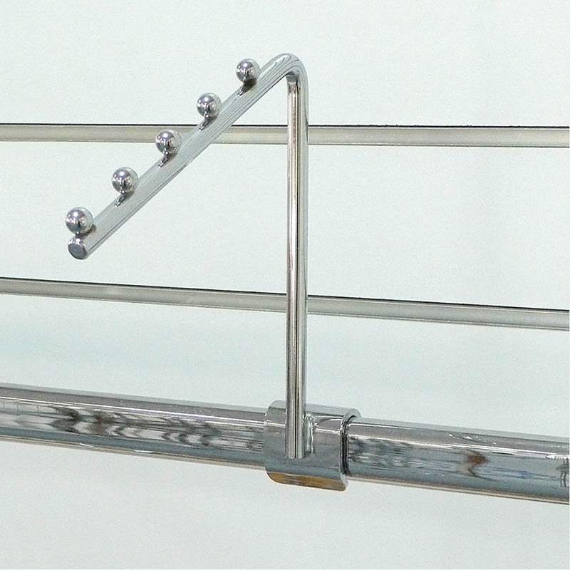 Metal Sloping Clothing Display Arm For Oval Bar Hi Star