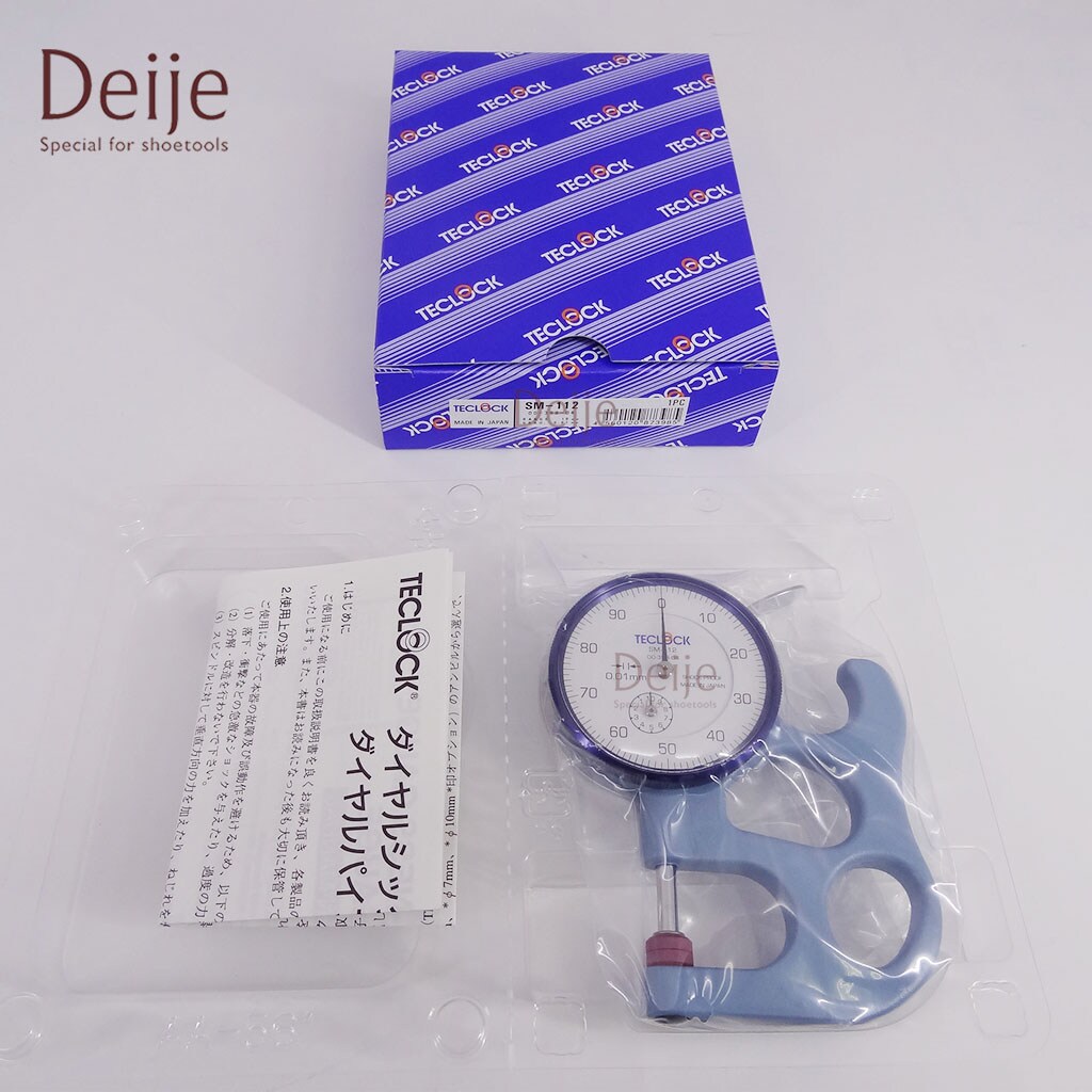 TECLOCK, SM112 Thickness Gauge, Insertion Depth (20mm), 0.01mm Graduation