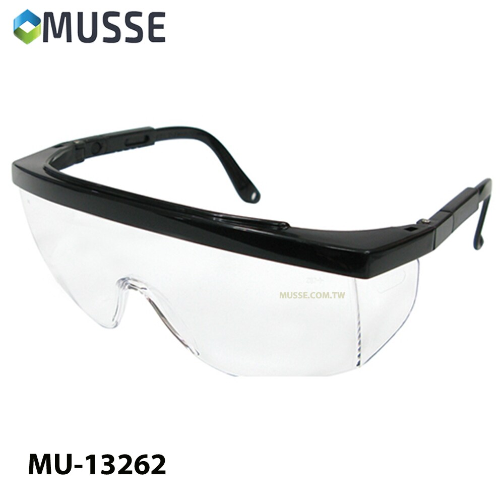 Square side shield safety eye glasses