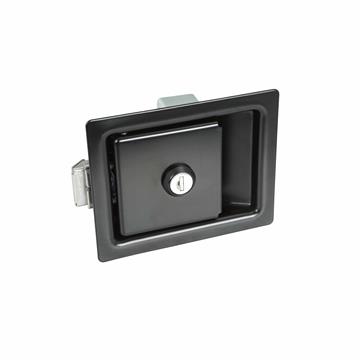 Steel Push-to-Close Latch Black Coating Paddle Latch Pull-to-Open ...