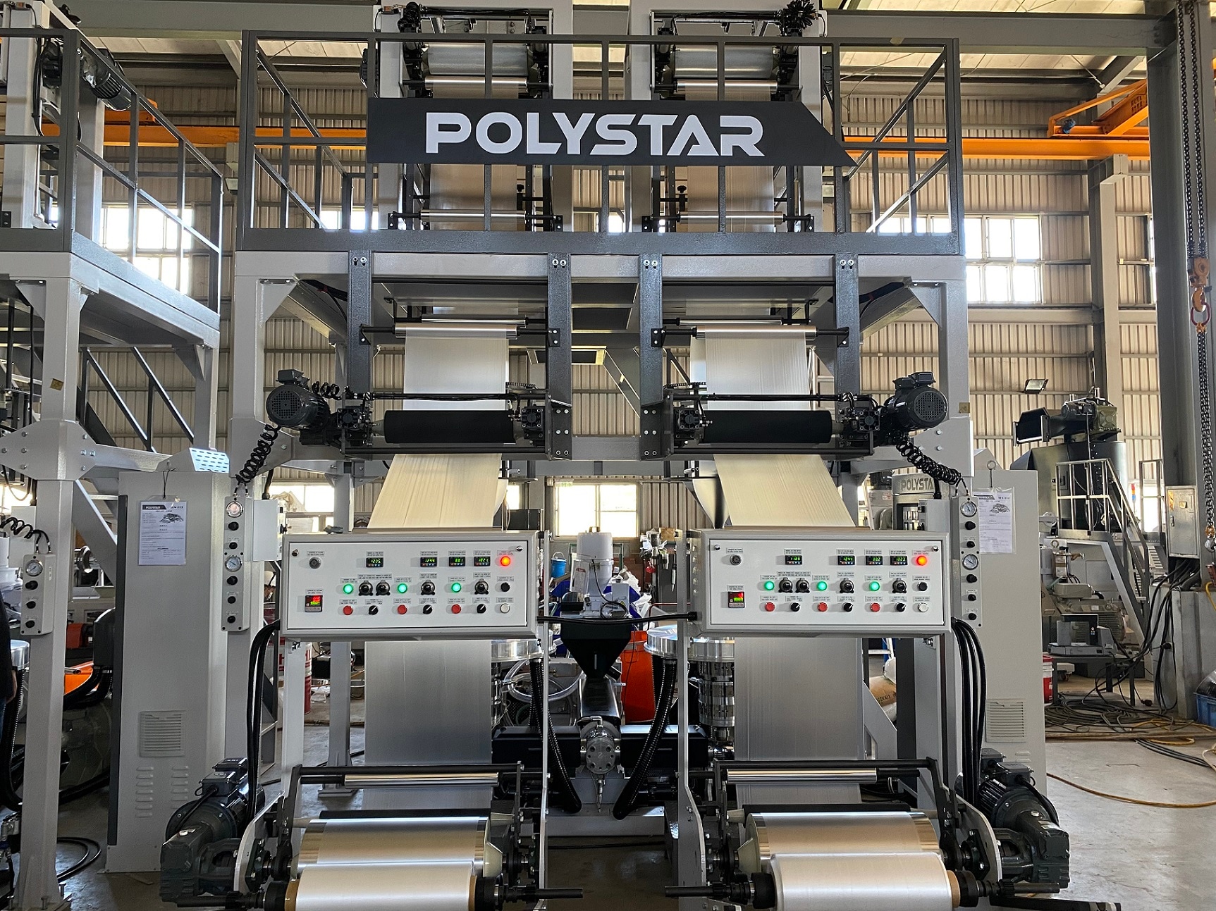 Double Efficiency one layer blown film extrusion