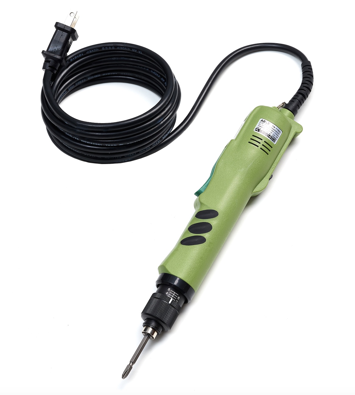 Power electric screwdrivers lever start clutch type