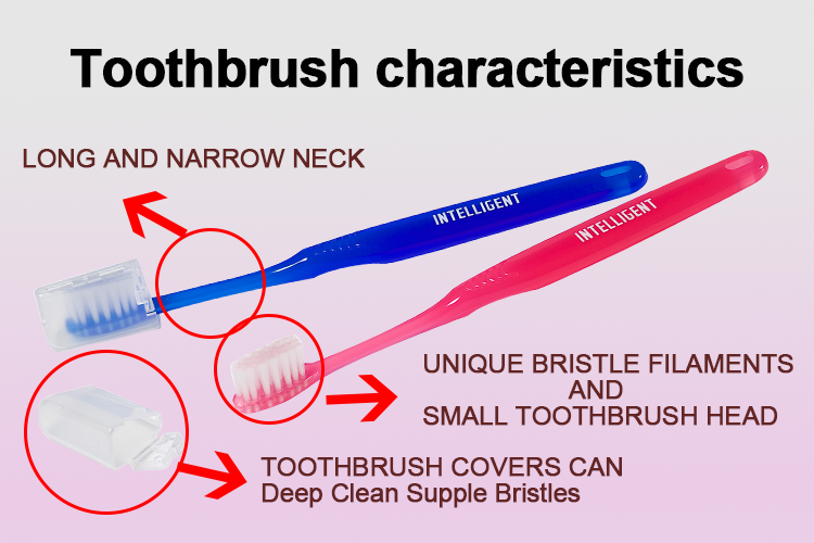 INTELLIGENT Saliva Enzymes Soft Texture Bristle Toothbrush Natural Plastic Handle Adult Smoker Plaque Brands