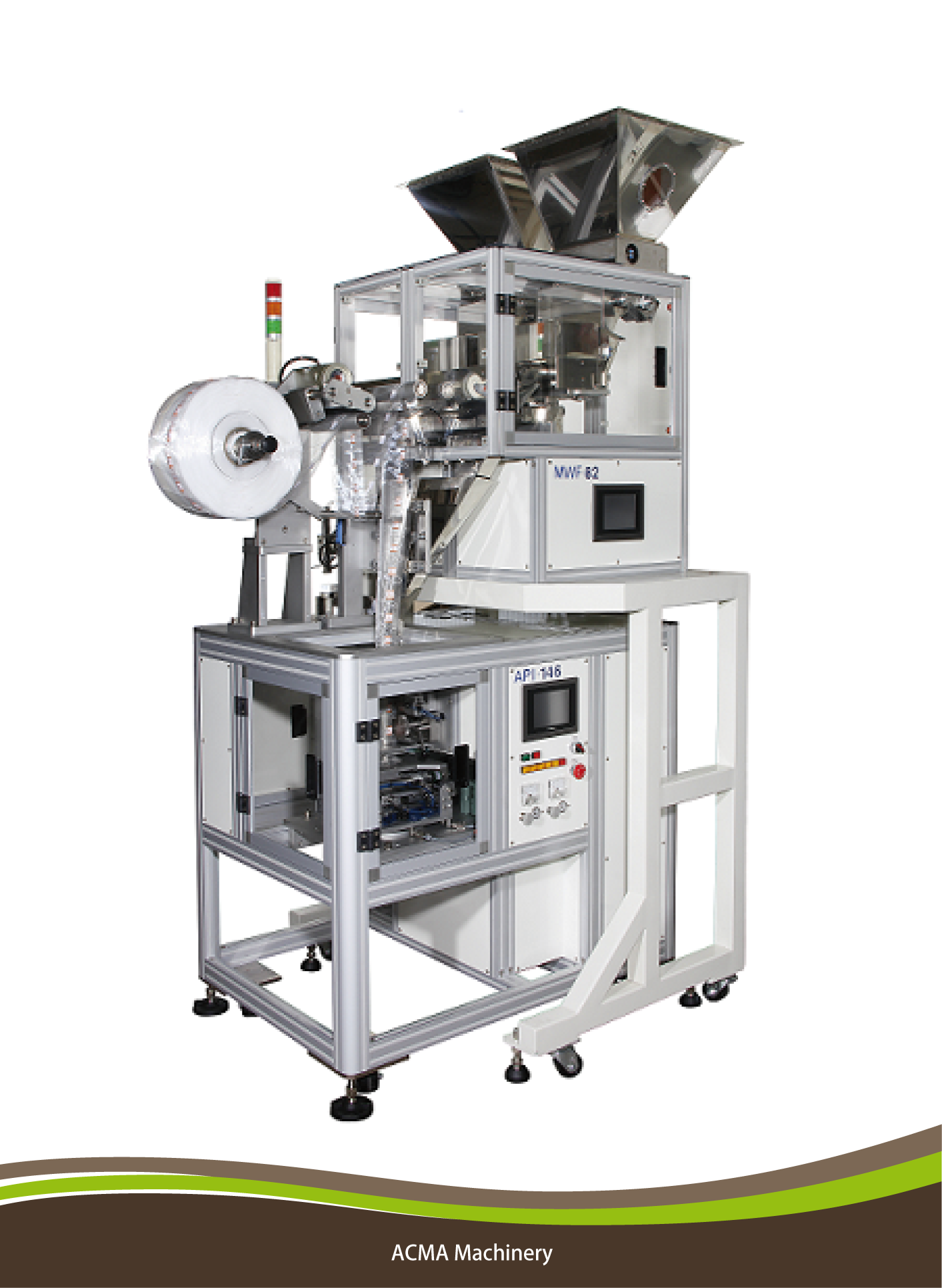 machine packaging supplier Machine  Supplier Pyramid Taiwan Tea Bag Packaging  ACMA