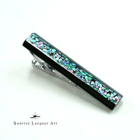 Handmade Tie Clip with Natural Lacquer