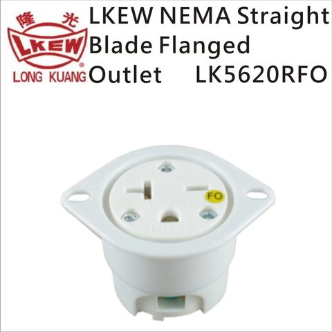 LKEW NEMA Straight Blade Flanged Outlets LK5620RFO(6-20)