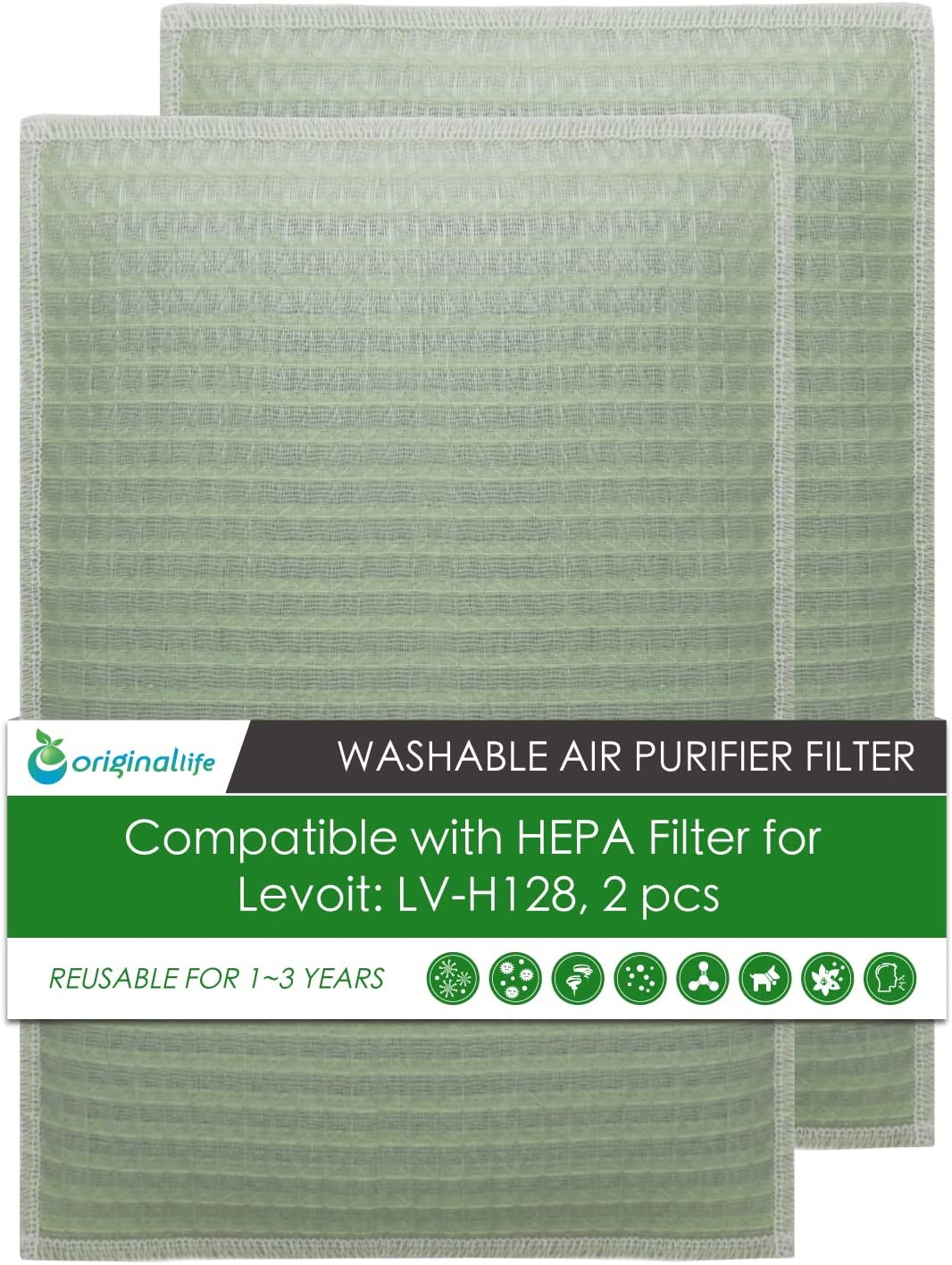 Originallife Washable Reusable Air Purifier Filter Replacement
