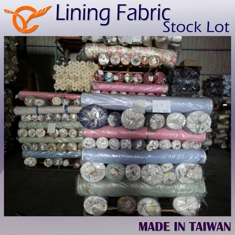 Nice Pattern Polyester Taffeta Lining Woven Fabric Stock Lots