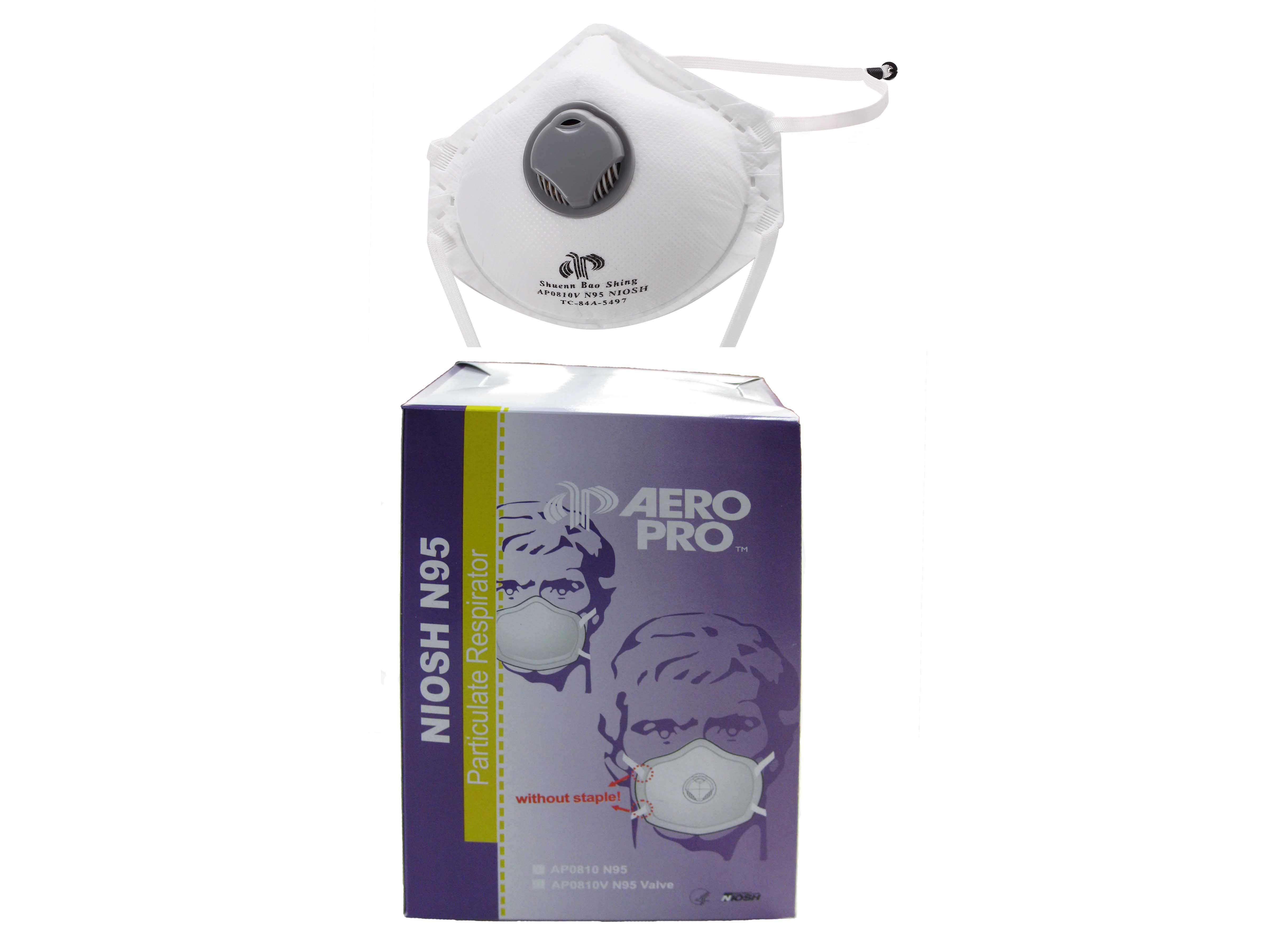 Aero Pro AP0810V NIOSH N95 Respirator | Taiwantrade