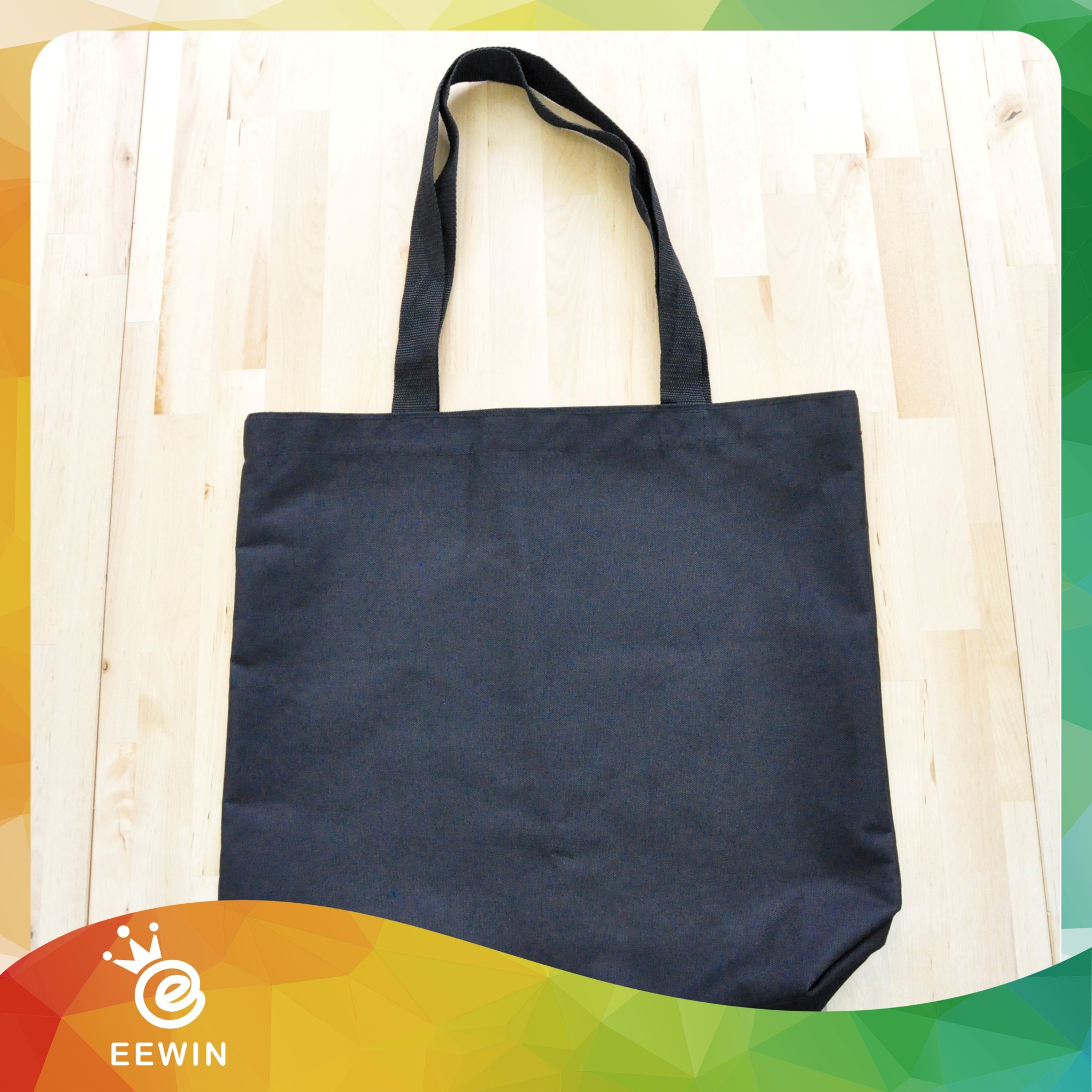 Simple Black Useable Canvas Bags