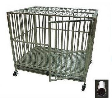 Stainless steel dog cage