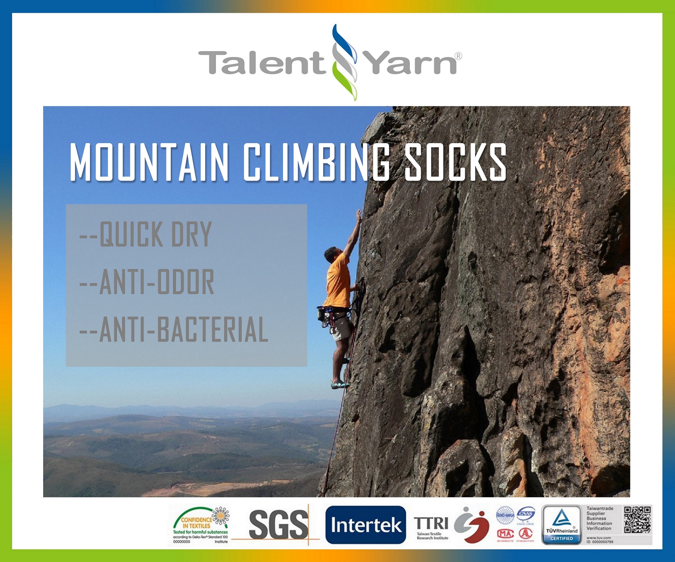 Mountain climbing outdoor activities socks hosiery