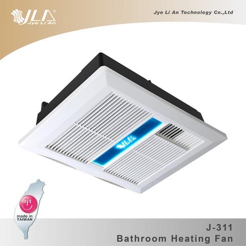 JLA PTC Room Heater with LED ceiling panel light fan J-311 7.1kg changeable filter 210 CMH 1230W