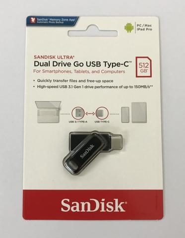 SanDisk 512GB Ultra SDDDC3-512G-G46 USB 3.1 Dual A+C Flash Drive