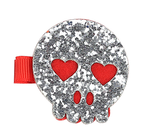 Halloween Glitter Skull Hair Clip Hair Ornaments Vendor