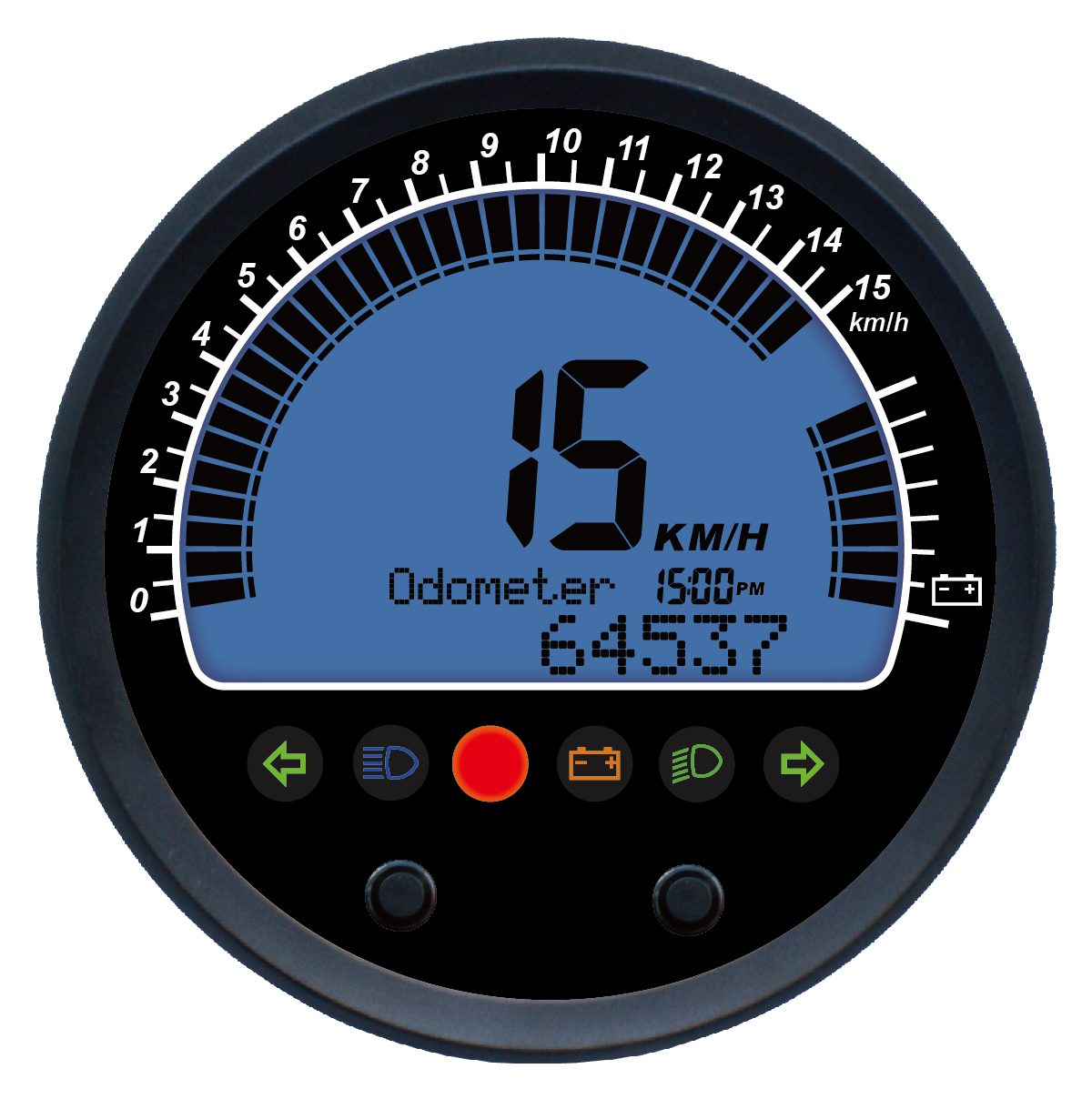 DIGITAL LCD DISPLAY MULTIFUNCTION SPEEDOMETER 85MM