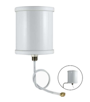 2x2 MIMO 4G LTE 700-2700MHz Wall/Roof Mount antenna. 3dBi